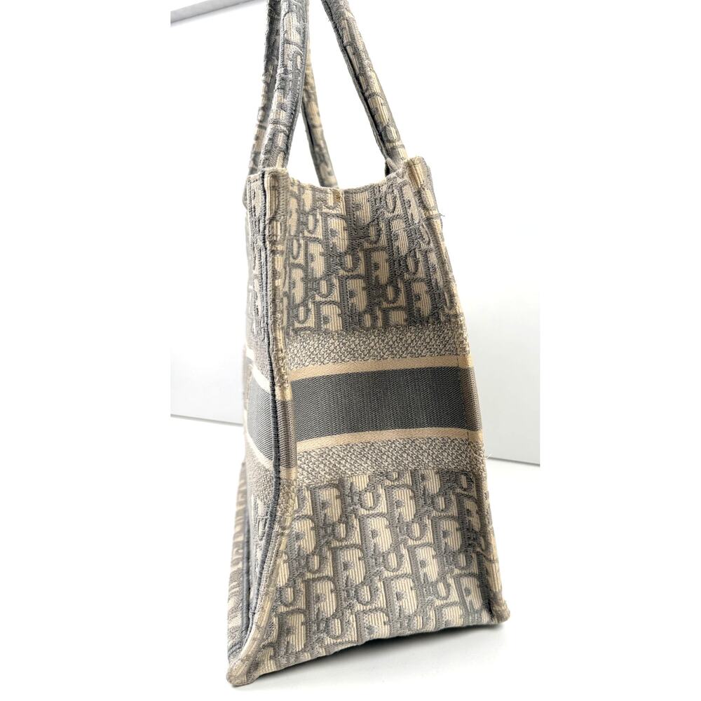Christian Dior Gray Oblique Medium Book Tote - Picture 4 of 16